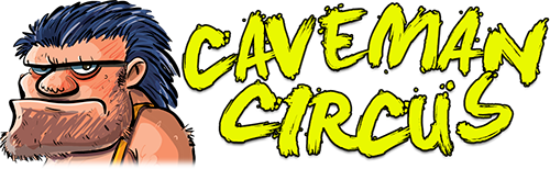 caveman circus logo