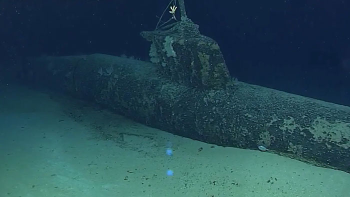 sinking submarine