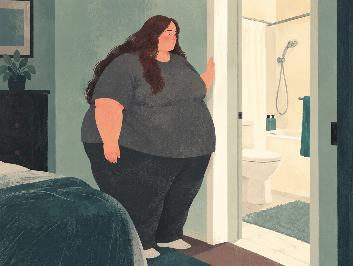 obese woman