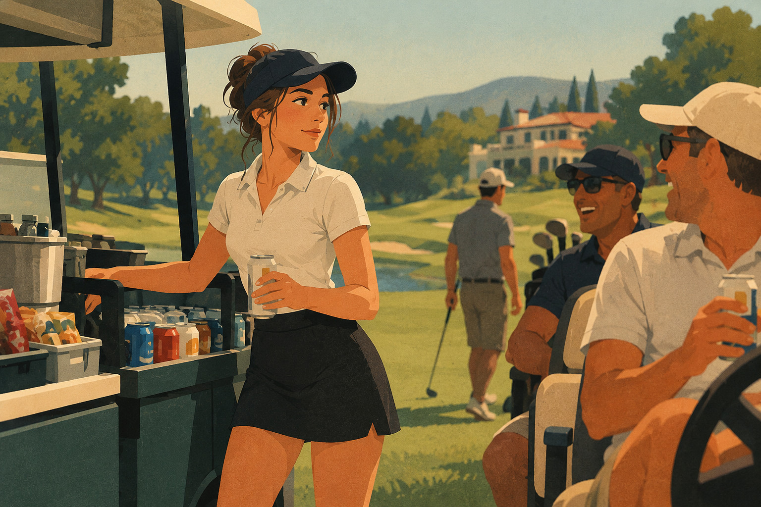 cart girl golf