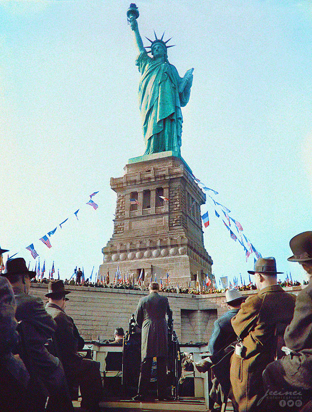 fdr statue of liberty