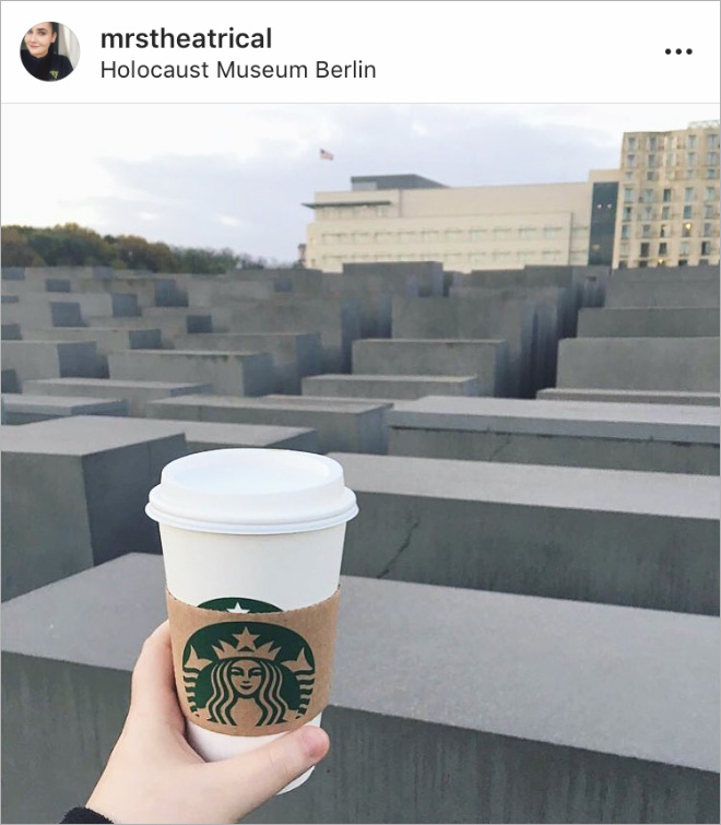 influencers at the holocaust memorial